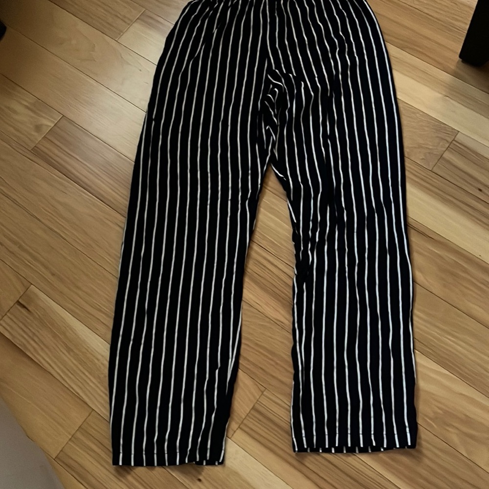 Black and White Striped Brandy Melville pants